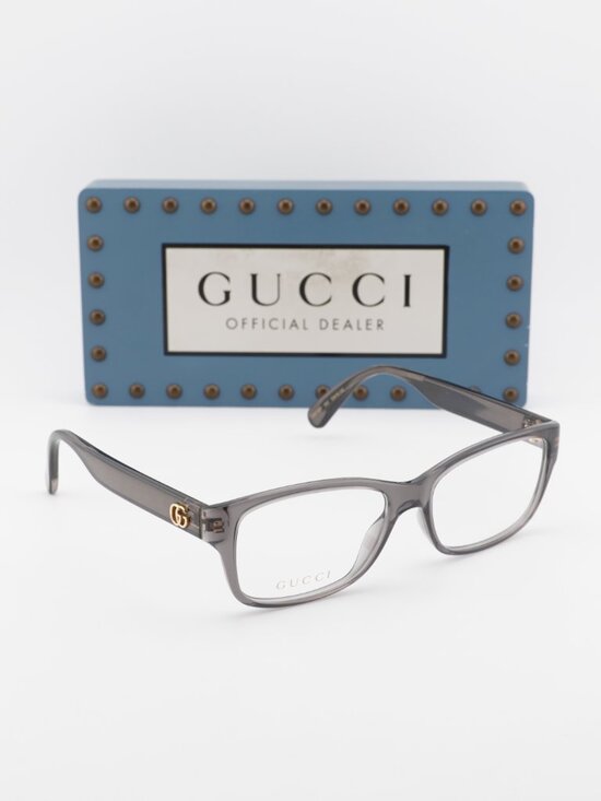 Gucci GG0716O 003 Rectangle Eyeglasses 53mm - Grey main image 10